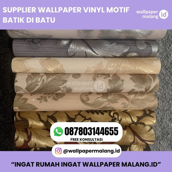 Download SUPPLIER WALLPAPER VINYL MOTIF BATIK DI BATU