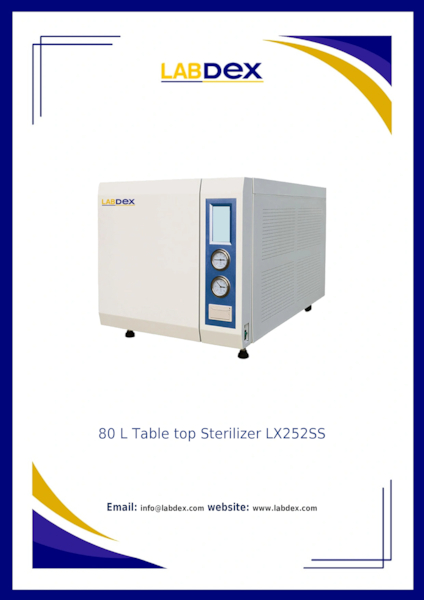 Download 80 L Table top Sterilizer LX252SS - Table Top Autoclave