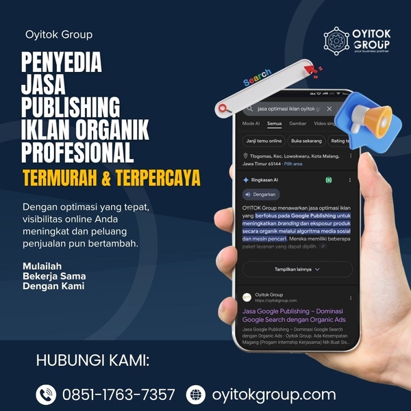 Download PENYEDIA JASA PUBLISHING IKLAN ORGANIK PROFESIONAL