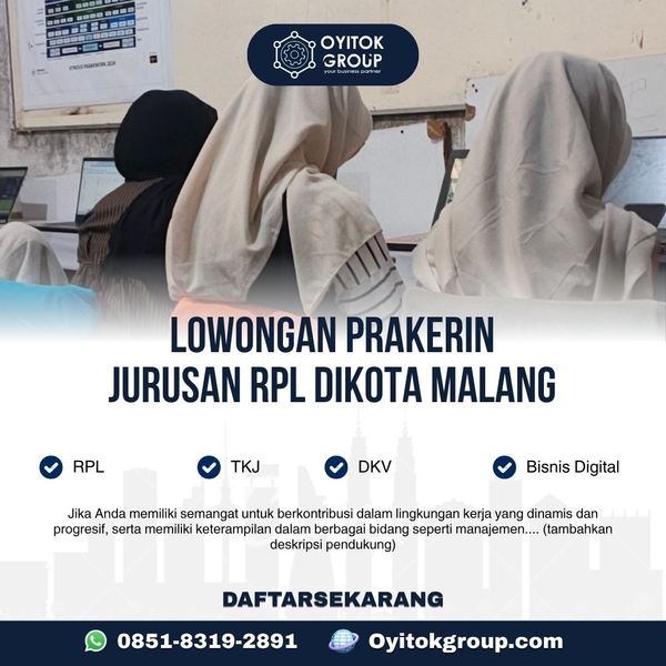 Download LOWONGAN PRAKERIN JURUSAN RPL DI KOTA MALANG