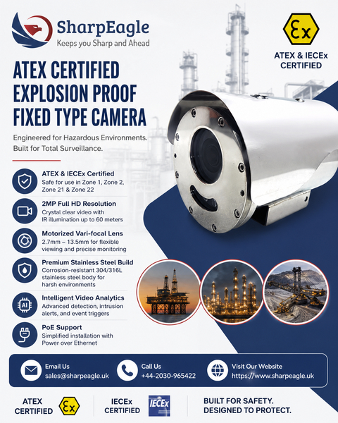 Download ATEX Certified Explosion Proof Fixed Type Camera
