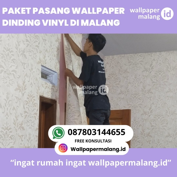 Download PAKET PASANG WALLPAPER DINDING VINYL DI MALANG