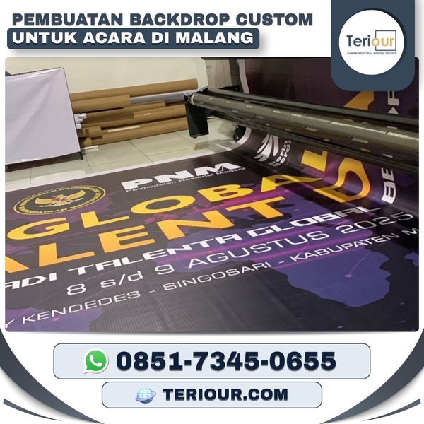 Download PEMBUATAN BACKDROP CUSTOM UNTUK ACARA DI MALANG