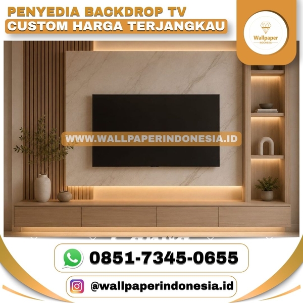 Download PENYEDIA BACKDROP TV CUSTOM HARGA TERJANGKAU