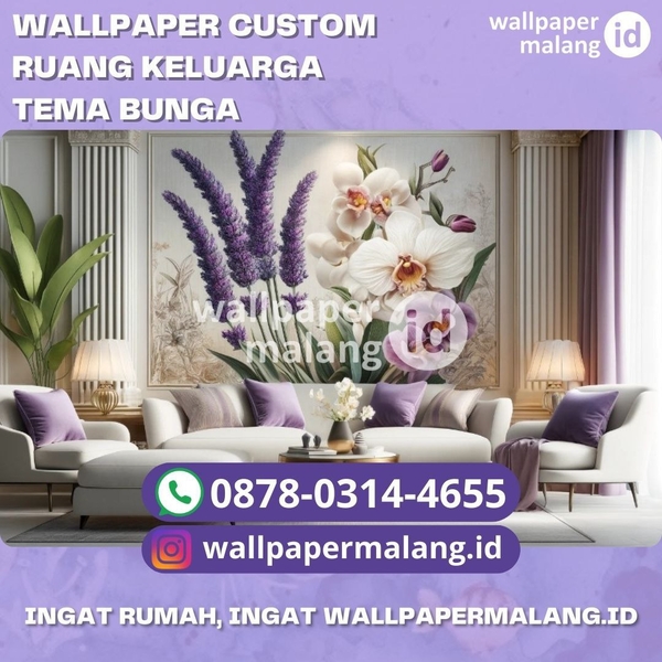 Download WALLPAPER CUSTOM RUANG KELUARGA TEMA BUNGA.jpg