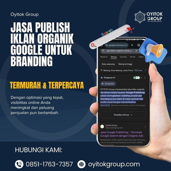 Download JASA PUBLISH IKLAN ORGANIK GOOGLE UNTUK BRANDING