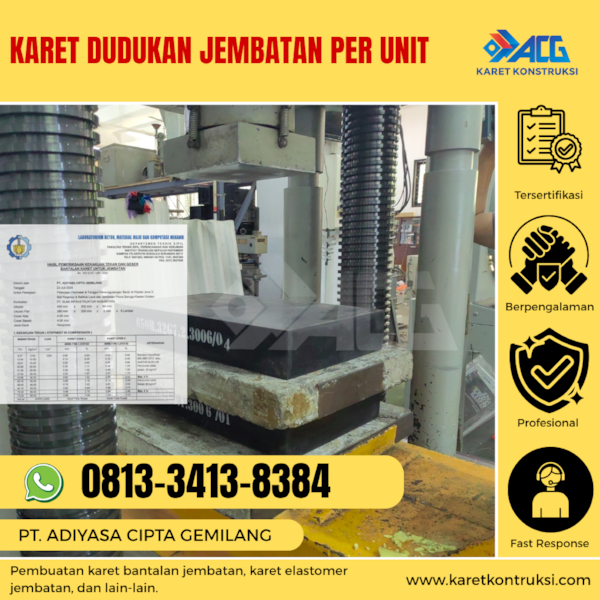 Download Karet dudukan jembatan per unit  