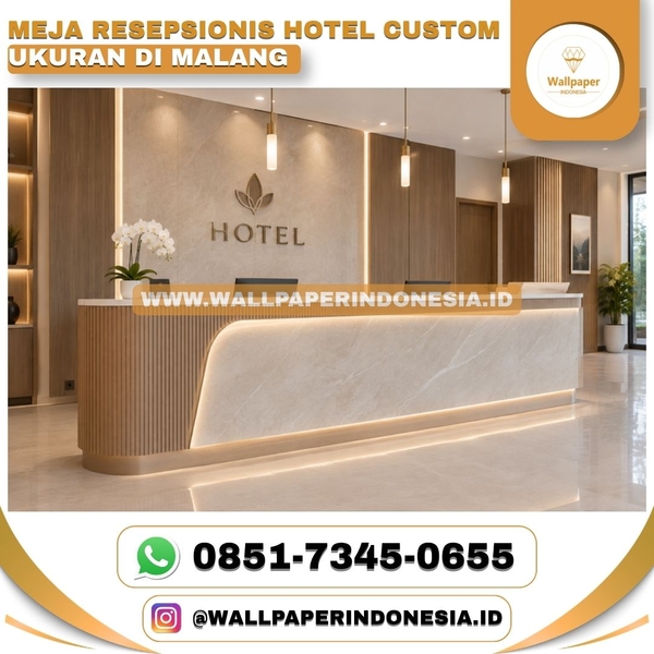 Download MEJA RESEPSIONIS HOTEL CUSTOM UKURAN DI MALANG
