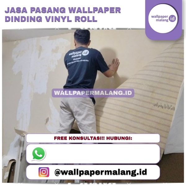 Download JASA PASANG WALLPAPER DINDING VINYL ROLL