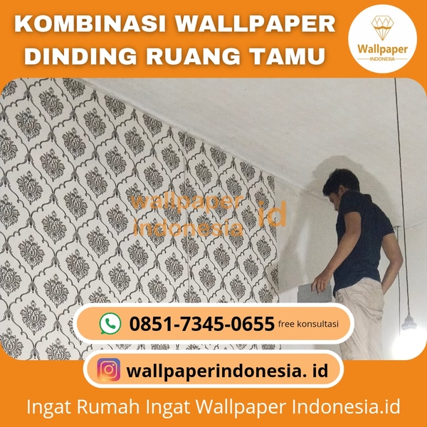 Download KOMBINASI WALLPAPER DINDING RUANG TAMU