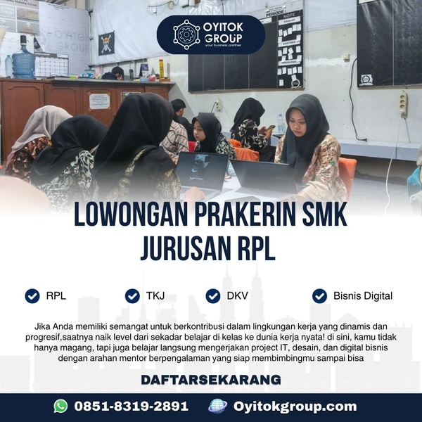 Download LOWONGAN PRAKERIN SMK JURUSAN RPL
