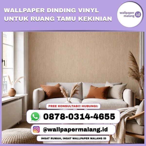 Download WALLPAPER DINDING VINYL UNTUK RUANG TAMU KEKINIAN