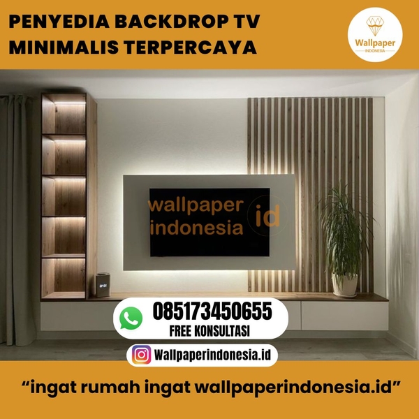 Download PENYEDIA BACKDROP TV MINIMALIS TERPERCAYA