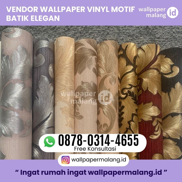 Download VENDOR WALLPAPER VINYL MOTIF BATIK ELEGAN 