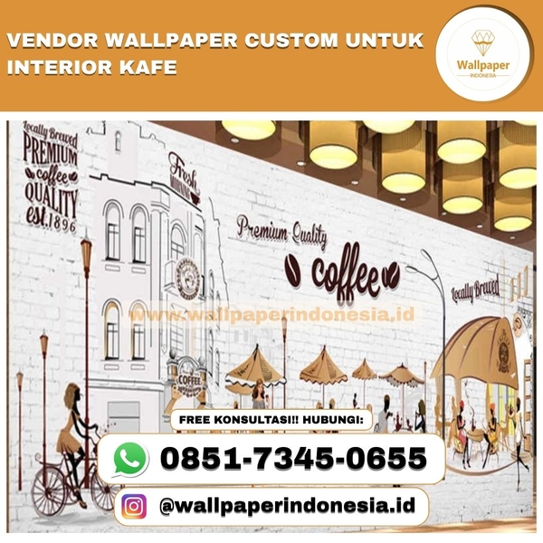 Download Vendor wallpaper custom untuk interior kafe
