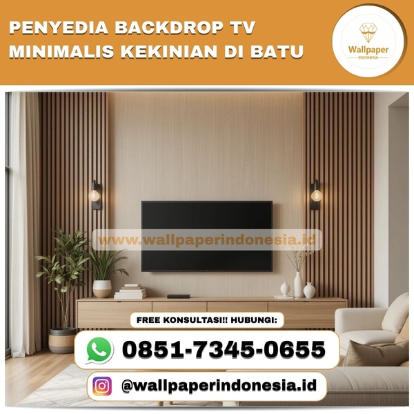 Download PENYEDIA BACKDROP TV MINIMALIS KEKINIAN DI BATU