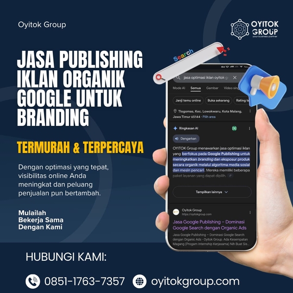 Download JASA PUBLISHING IKLAN ORGANIK GOOGLE UNTUK BRANDING