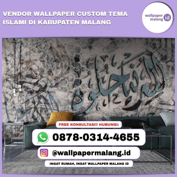 Download VENDOR WALLPAPER CUSTOM TEMA ISLAMI DI KABUPATEN MALANG