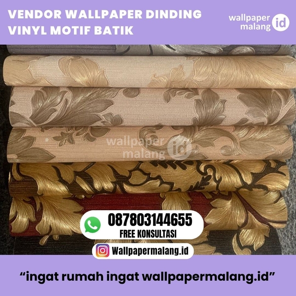 Download VENDOR WALLPAPER DINDING VINYL MOTIF BATIK  