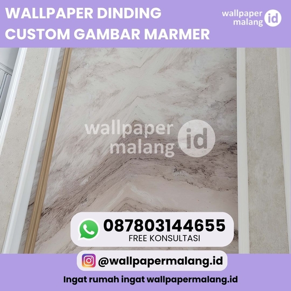 Download WALLPAPER DINDING CUSTOM GAMBAR MARMER