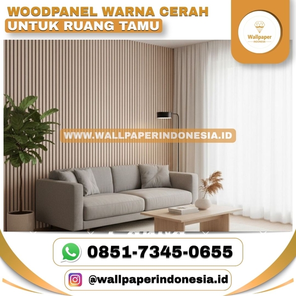 Download WOODPANEL WARNA CERAH UNTUK RUANG TAMU