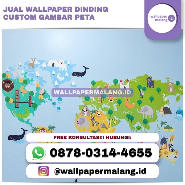Download JUAL WALLPAPER DINDING CUSTOM GAMBAR PETA