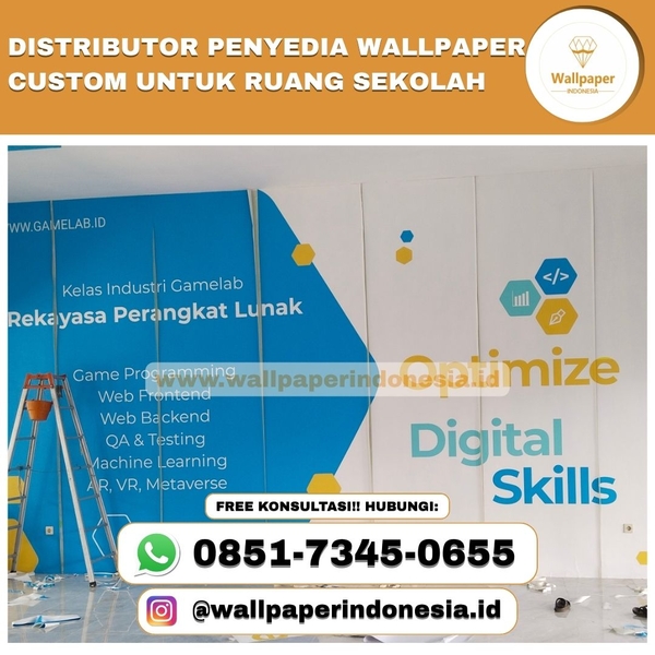 Download DISTRIBUTOR PENYEDIA WALLPAPER CUSTOM UNTUK RUANG SEKOLAH