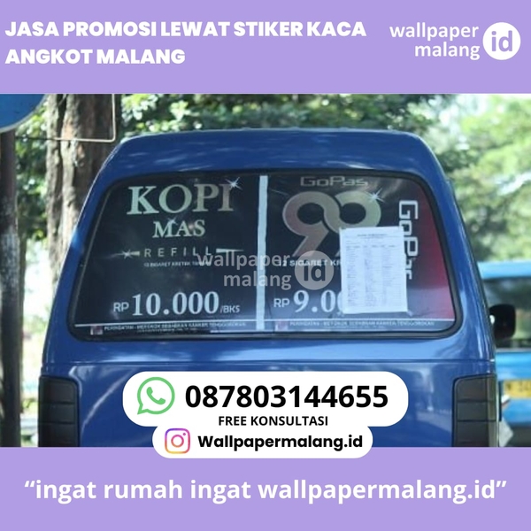 Download JASA PROMOSI LEWAT STIKER KACA ANGKOT MALANG