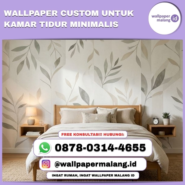 Download WALLPAPER CUSTOM UNTUK KAMAR TIDUR MINIMALIS