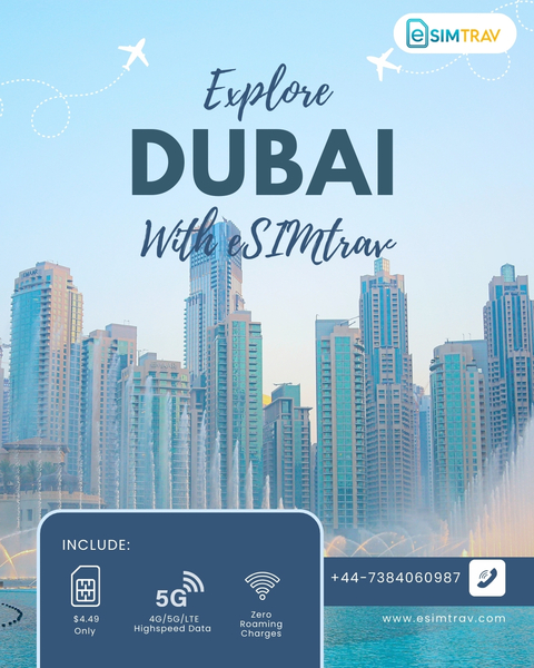 Download Dubai eSIM by eSIMTrav – Affordable Data & Zero Roaming
