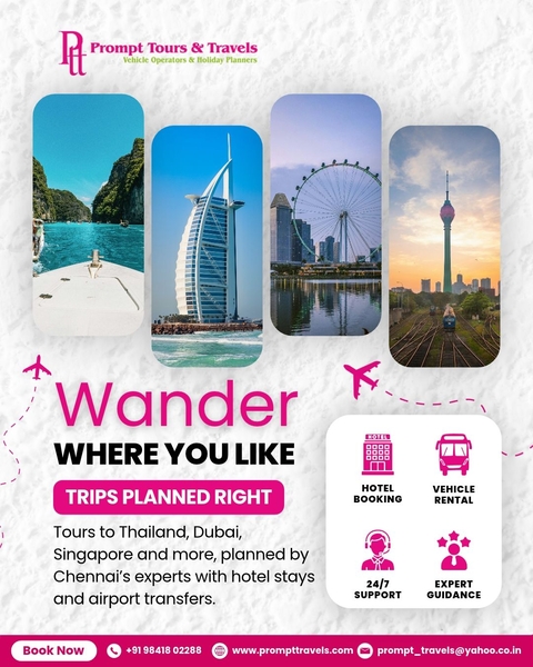 Download Tour Agency in Chennai for International Tour Packages