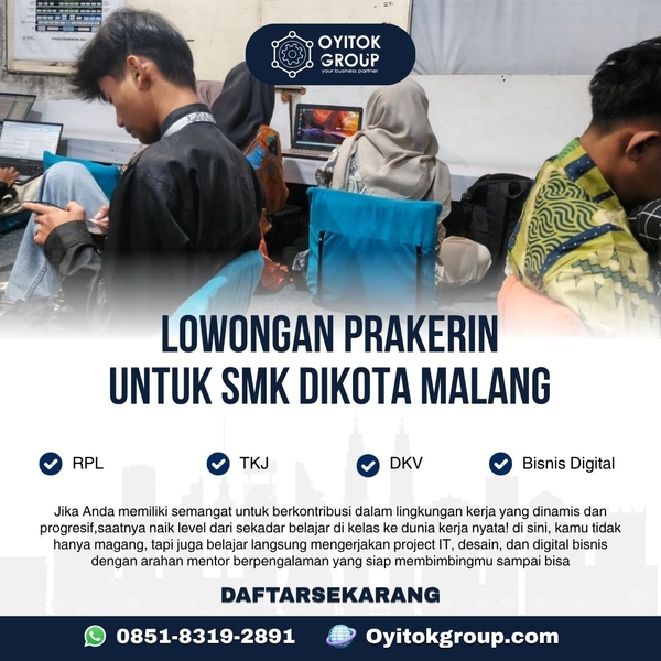 Download LOWONGAN PRAKERIN UNTUK SMK DI KOTA MALANG 
