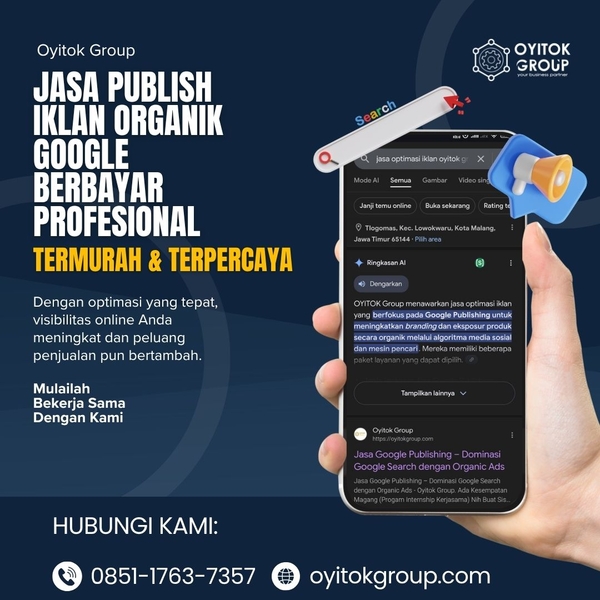 Download JASA PUBLISH IKLAN ORGANIK GOOGLE BERBAYAR PROFESIONAL