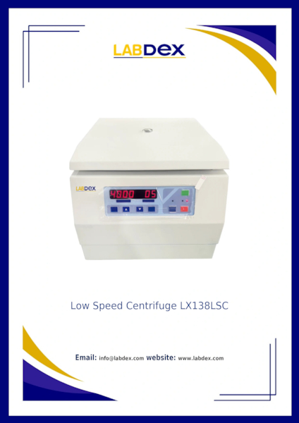 Download Low speed centrifuge LX138LSC -  Centrifuge Low Speed