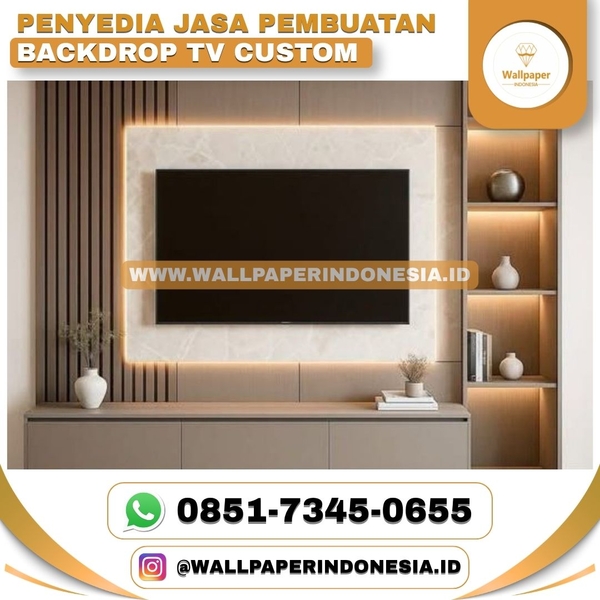 Download PENYEDIA JASA PEMBUATAN BACKDROP TV CUSTOM
