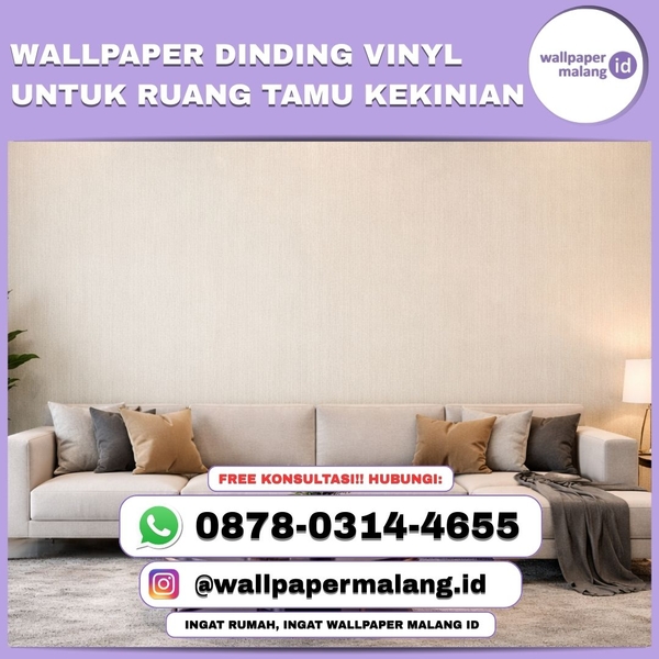 Download WALLPAPER DINDING VINYL UNTUK RUANG TAMU KEKINIAN
