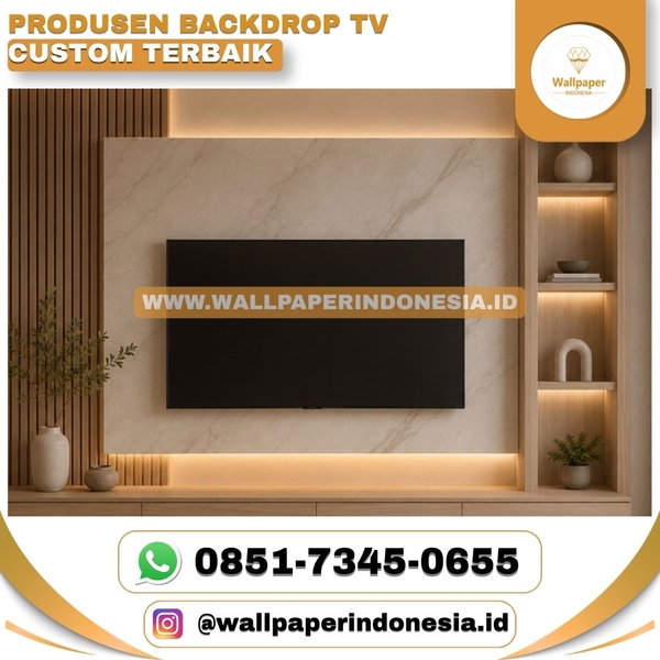 Download PRODUSEN BACKDROP TV CUSTOM TERBAIK