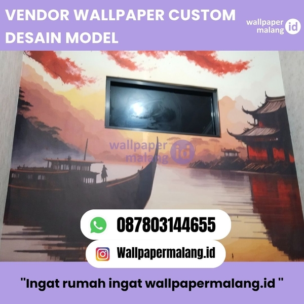 Download VENDOR WALLPAPER CUSTOM DESAIN MODEL  