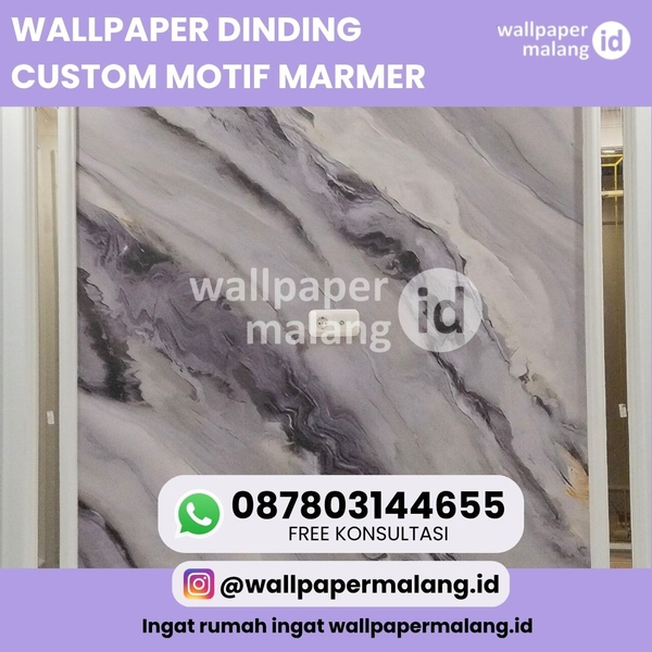 Download WALLPAPER DINDING CUSTOM MOTIF MARMER
