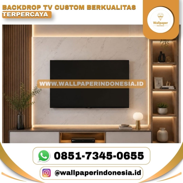 Download BACKDROP TV CUSTOM BERKUALITAS TERPERCAYA