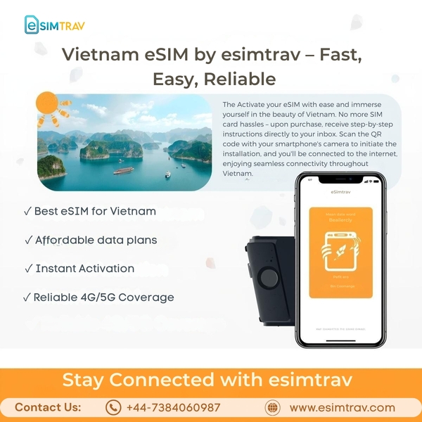Download Vietnam eSIM by esimtrav – Best eSIM for Travel with Instant Activation