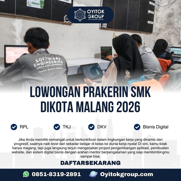 Download LOWONGAN PRAKERIN SMK DI KOTA MALANG 2026