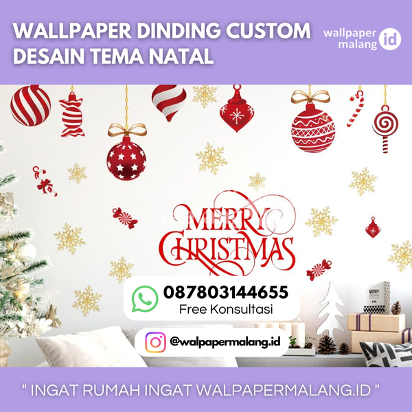 Download WALLPAPER DINDING CUSTOM TEMA NATAL