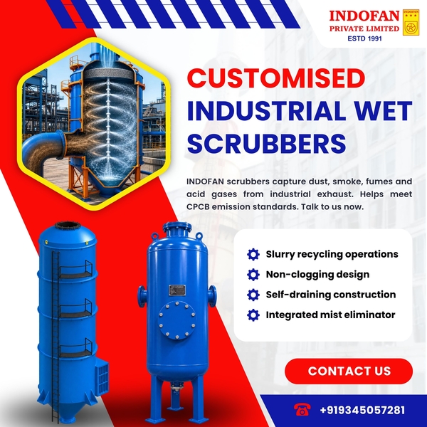Download Wet Scrubber Manufacturers in Chennai | INDOFAN