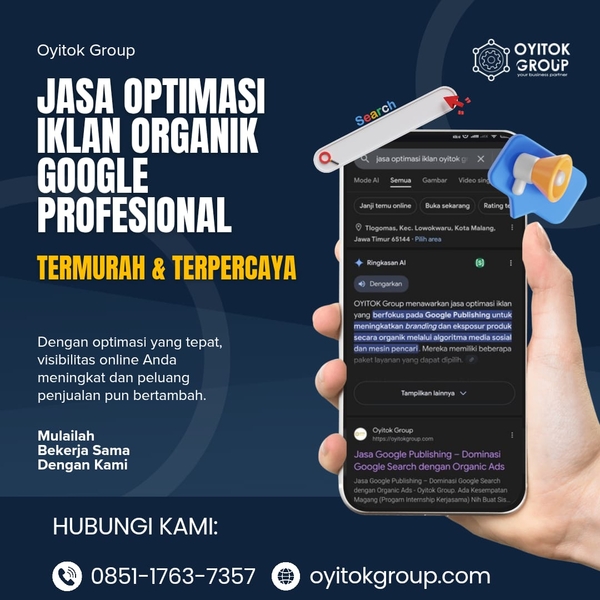 Download JASA OPTIMASI IKLAN ORGANIK GOOGLE PROFESIONAL
