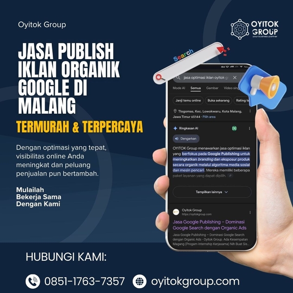 Download JASA PUBLISH IKLAN ORGANIK GOOGLE DI MALANG