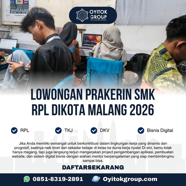 Download LOWONGAN PRAKERIN SMK RPL DI KOTA MALANG 2026