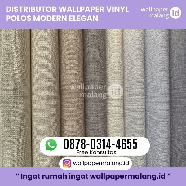 Download DISTRIBUTOR WALLPAPER VINYL POLOS MODERN ELEGAN