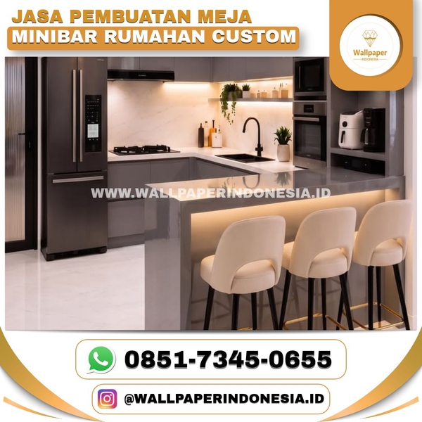 Download JASA PEMBUATAN MEJA MINIBAR RUMAHAN CUSTOM