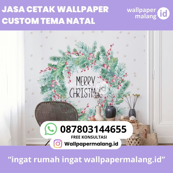 Download JASA CETAK WALLPAPER CUSTOM TEMA NATAL
